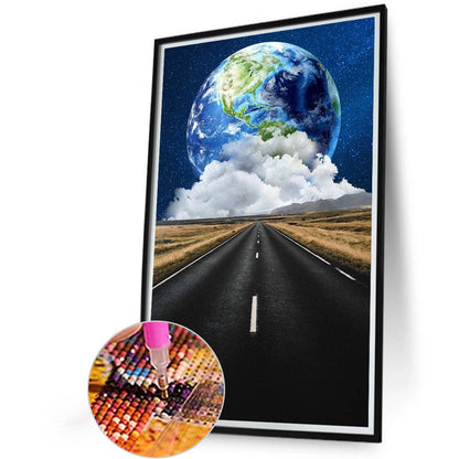 AB Diamond Painting - Full Round - Scenery along the road (40*60CM)
