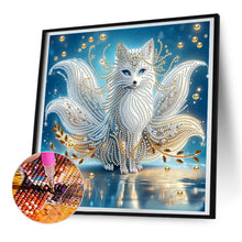 Load image into Gallery viewer, Diamond Painting - Partial Special Shaped - white fox (30*30CM)
