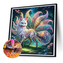 Load image into Gallery viewer, Diamond Painting - Partial Special Shaped - colorful tail fox (30*30CM)
