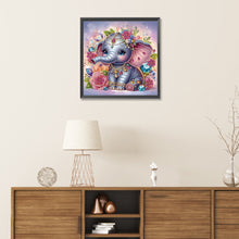 Load image into Gallery viewer, Diamond Painting - Partial Special Shaped - elephant (30*30CM)
