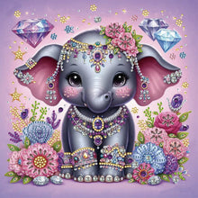 Load image into Gallery viewer, Diamond Painting - Partial Special Shaped - elephant (30*30CM)
