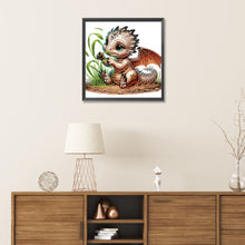 Load image into Gallery viewer, Diamond Painting - Partial Special Shaped - little flying dragon (30*30CM)
