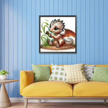 Load image into Gallery viewer, Diamond Painting - Partial Special Shaped - little flying dragon (30*30CM)
