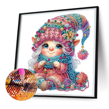 Load image into Gallery viewer, Diamond Painting - Partial Special Shaped - The knitting gnome (30*30CM)

