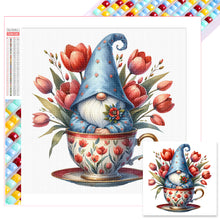 Load image into Gallery viewer, Diamond Painting - Full Square - Flower Teacup Gnome (40*40CM)
