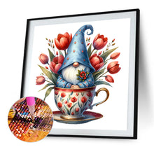 Load image into Gallery viewer, Diamond Painting - Full Square - Flower Teacup Gnome (40*40CM)
