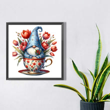 Load image into Gallery viewer, Diamond Painting - Full Square - Flower Teacup Gnome (40*40CM)
