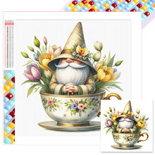 Load image into Gallery viewer, Diamond Painting - Full Square - Flower Teacup Gnome (40*40CM)

