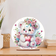 Load image into Gallery viewer, Special Shaped Bear Diamond Painting Tabletop Kit Home Office Decor (White Bear)
