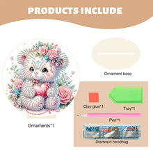 Load image into Gallery viewer, Special Shaped Bear Diamond Painting Tabletop Kit Home Office Decor (White Bear)
