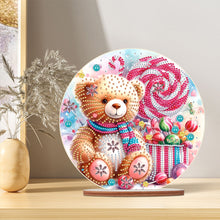Load image into Gallery viewer, Special Shaped Bear Diamond Painting Tabletop Kit Home Office Decor (Candy Bear)
