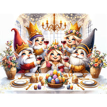Load image into Gallery viewer, AB Diamond Painting - Full Round - Easter Gnome Dinner (40*30CM)
