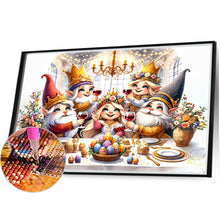 Load image into Gallery viewer, AB Diamond Painting - Full Round - Easter Gnome Dinner (40*30CM)
