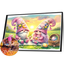 Load image into Gallery viewer, AB Diamond Painting - Full Round - Easter gnomes picnic (40*30CM)
