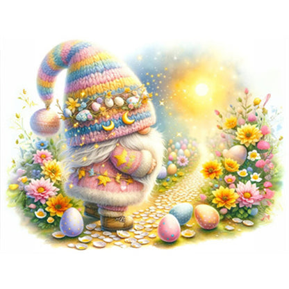 AB Diamond Painting - Full Round - easter gnome (40*30CM)