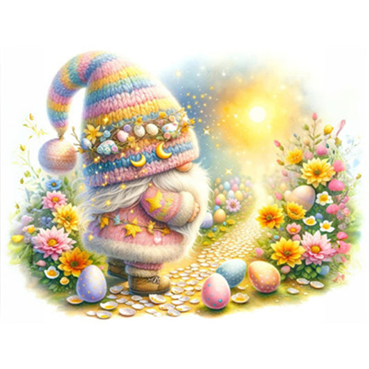 AB Diamond Painting - Full Round - easter gnome (40*30CM)