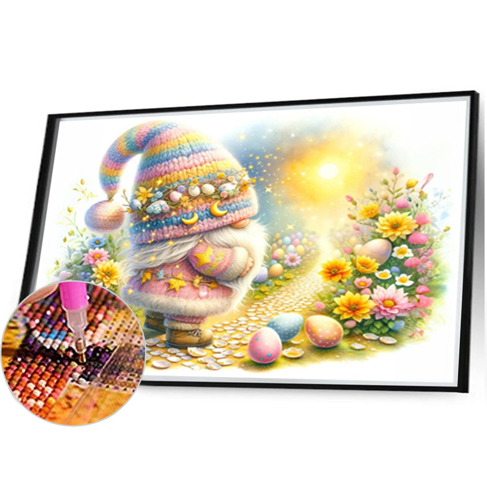 AB Diamond Painting - Full Round - easter gnome (40*30CM)