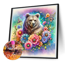 Load image into Gallery viewer, Diamond Painting - Full Round - flower bear (30*30CM)
