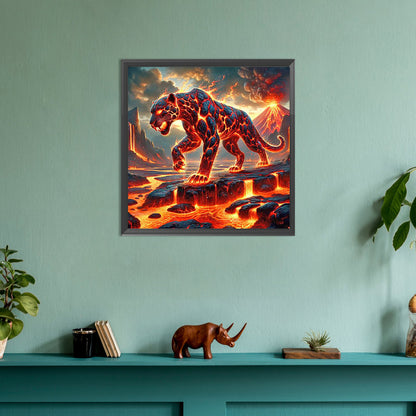 Diamond Painting - Full Round - volcanic leopard (30*30CM)