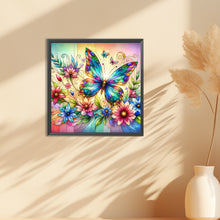 Load image into Gallery viewer, Diamond Painting - Full Round - flowers butterflies (30*30CM)
