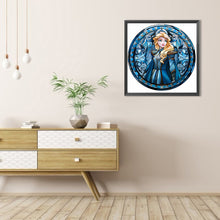 Load image into Gallery viewer, AB Diamond Painting - Full Round - Glass Art Disney Princess - Rapunzel (40*40CM)
