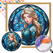 Load image into Gallery viewer, AB Diamond Painting - Full Round - Glass Art Disney Princess-Princess Anna (40*40CM)
