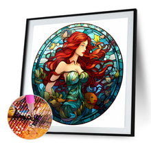 Load image into Gallery viewer, AB Diamond Painting - Full Round - Glass Art Disney Princess-Mermaid Princess (40*40CM)
