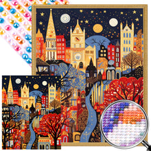 Load image into Gallery viewer, AB Diamond Painting - Full Round - colorful houses (40*50CM)
