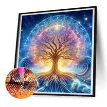 Load image into Gallery viewer, Diamond Painting - Full Round - Beautiful Starry Sky Sacred Tree (30*30CM)

