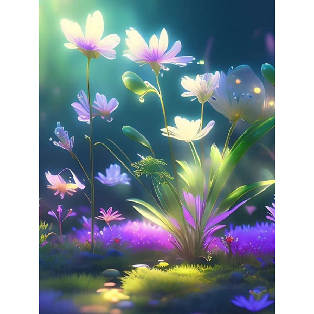 Diamond Painting - Full Round - Forest flowers and plants (30*40CM)