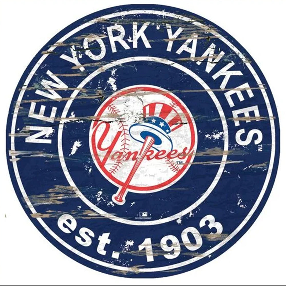 Diamond Painting - Full Round - new york yankees logo (30*30CM)