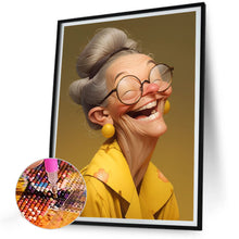 Load image into Gallery viewer, Diamond Painting - Full Round - Funny grandma (30*40CM)
