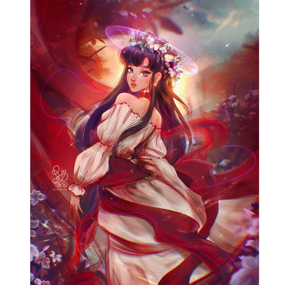 Diamond Painting - Full Round - girl (40*50CM)