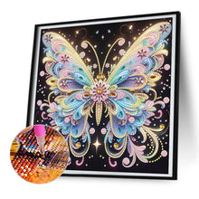Load image into Gallery viewer, Diamond Painting - Partial Special Shaped - colorful butterfly (30*30CM)
