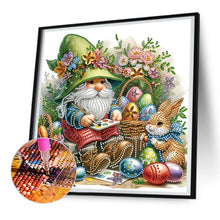 Load image into Gallery viewer, Diamond Painting - Partial Special Shaped - Easter Egg Gnome (30*30CM)
