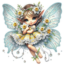 Load image into Gallery viewer, Diamond Painting - Partial Special Shaped - Daffodil elf girl (30*30CM)
