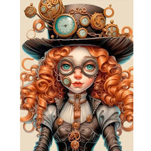 Load image into Gallery viewer, Diamond Painting - Full Round - steampunk girl (40*55CM)
