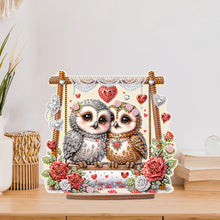 Load image into Gallery viewer, Acrylic Owl 5D DIY Diamond Painting Art Tabletop Home Decoration (Owl on Swing)

