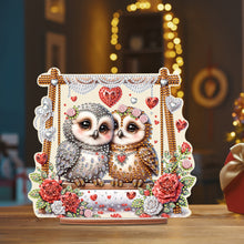 Load image into Gallery viewer, Acrylic Owl 5D DIY Diamond Painting Art Tabletop Home Decoration (Owl on Swing)
