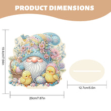 Load image into Gallery viewer, Acrylic Gnome Diamond Painting Art Tabletop Home Decoration (Easter Gnome 2)
