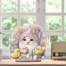 Load image into Gallery viewer, Acrylic Gnome Diamond Painting Art Tabletop Home Decoration (Egg Chick Gnome 3)
