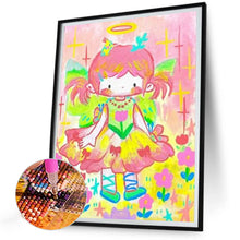 Load image into Gallery viewer, AB Diamond Painting - Full Round - cute cartoon girl (30*40CM)
