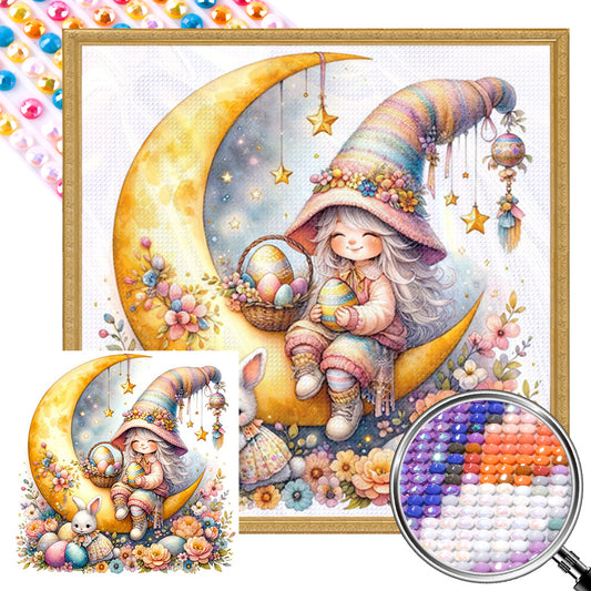 AB Diamond Painting - Full Round - moon goblin (30*30CM)
