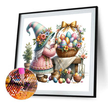 Load image into Gallery viewer, AB Diamond Painting - Full Round - Gnome painting Easter eggs (30*30CM)
