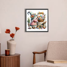 Load image into Gallery viewer, AB Diamond Painting - Full Round - Gnome painting Easter eggs (30*30CM)
