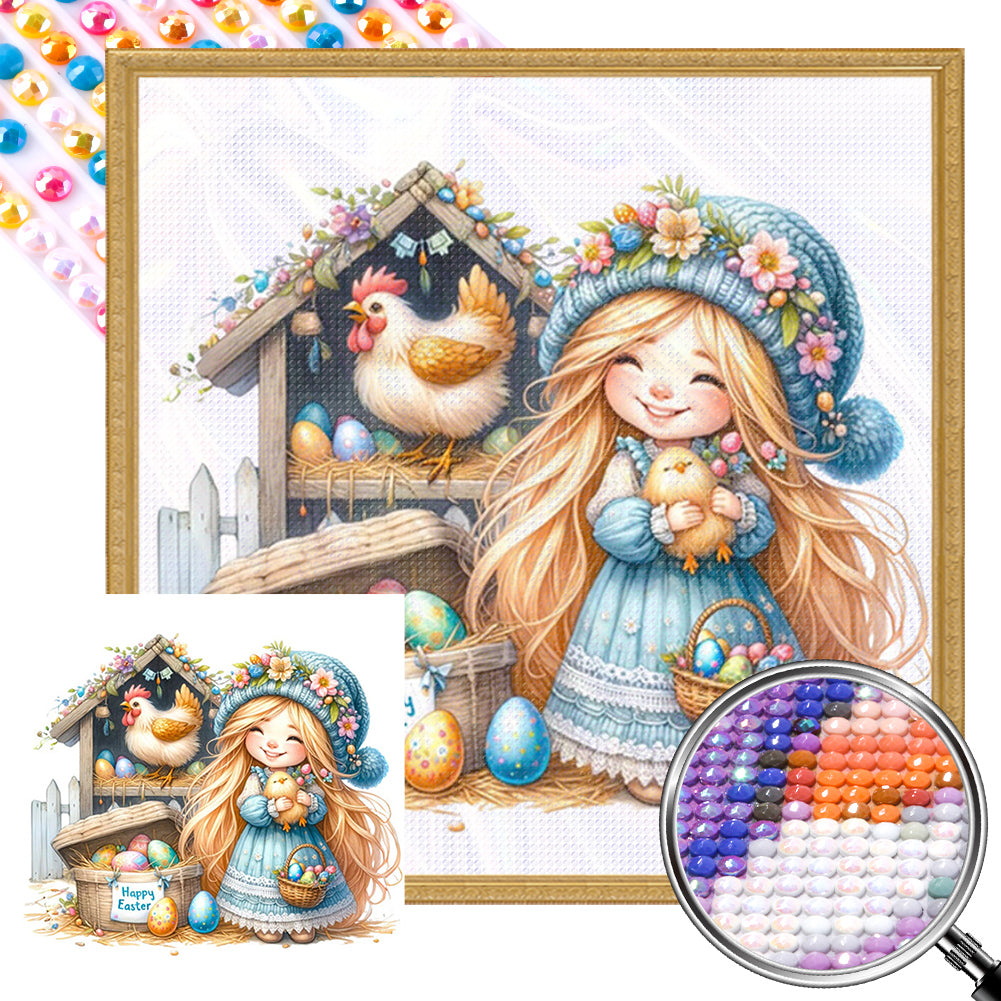 AB Diamond Painting - Full Round - Goblin little girl (30*30CM)