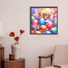 Load image into Gallery viewer, Diamond Painting - Full Round - Angel and Easter Egg (30*30CM)
