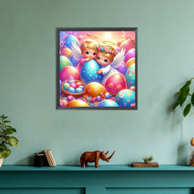 Load image into Gallery viewer, Diamond Painting - Full Round - Angel and Easter Egg (30*30CM)
