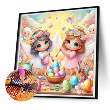 Load image into Gallery viewer, Diamond Painting - Full Round - Angel and Easter Egg (30*30CM)
