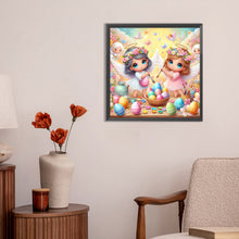Load image into Gallery viewer, Diamond Painting - Full Round - Angel and Easter Egg (30*30CM)
